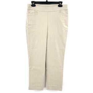 Chico´s US Size 8 / Chico´s Size 1 Pull On Khaki Pants Tan Casual‎ Slip On